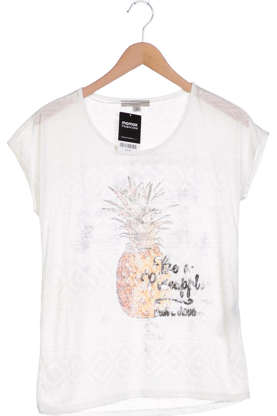 

Comma Damen T-Shirt, weiß