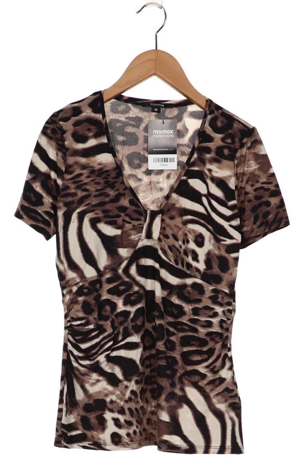 

Comma Damen T-Shirt, schwarz, Gr. 36