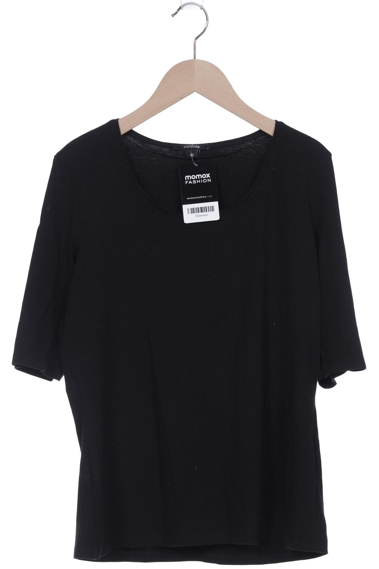 

Comma Damen T-Shirt, schwarz, Gr. 42