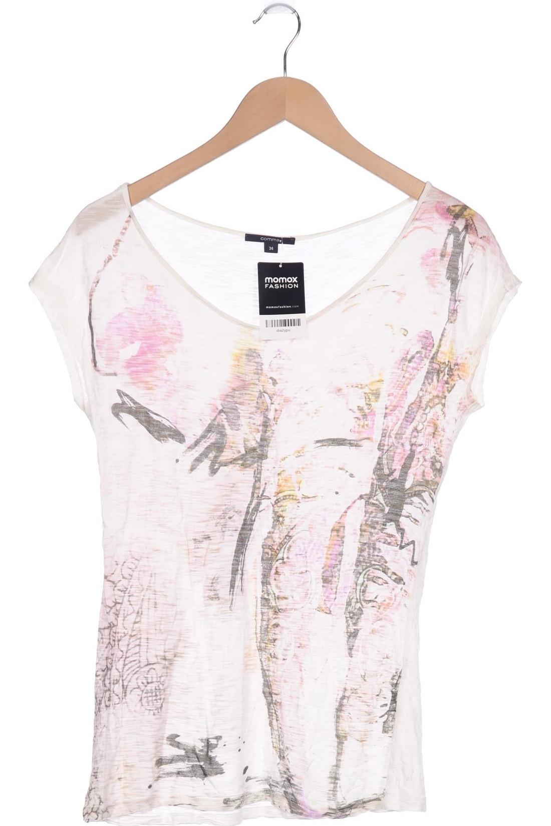 

Comma Damen T-Shirt, weiß, Gr. 34