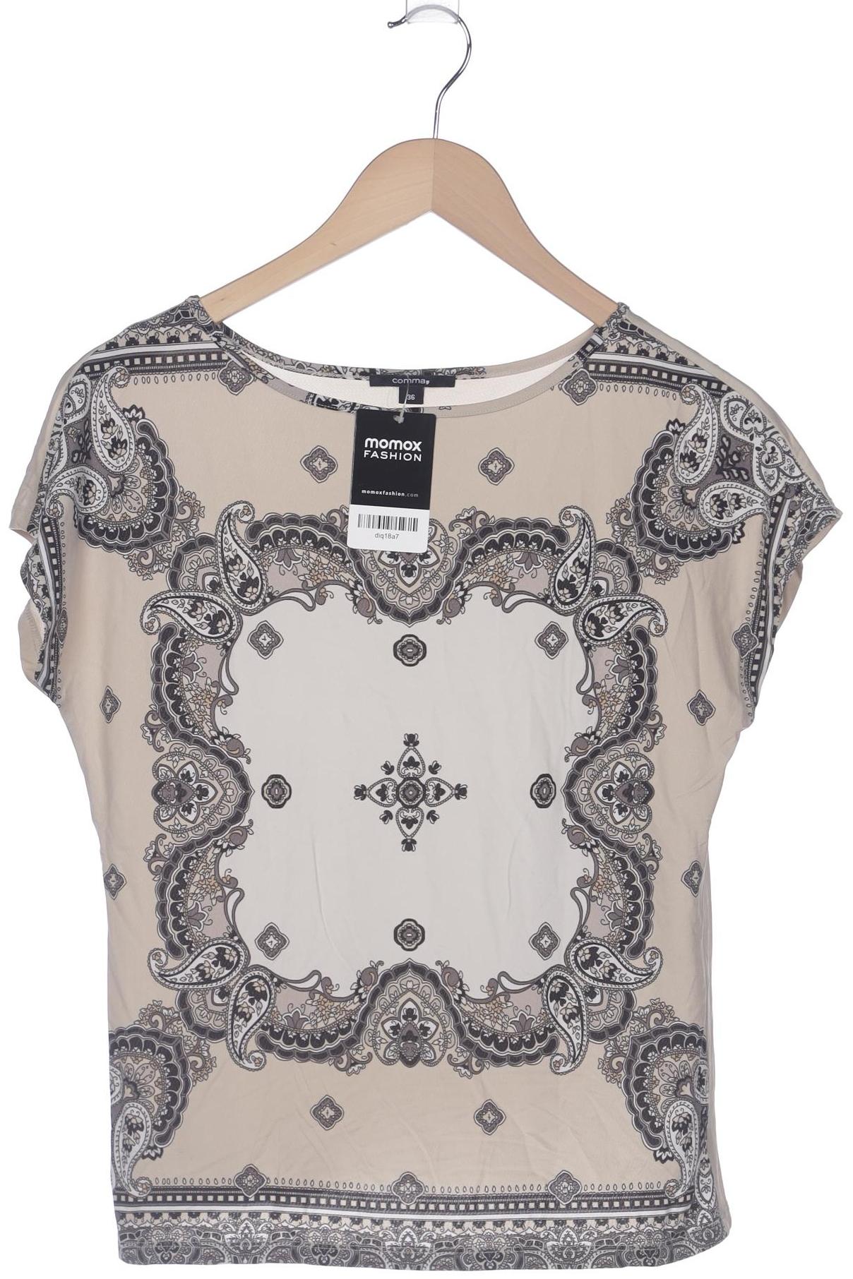 

Comma Damen T-Shirt, beige, Gr. 36