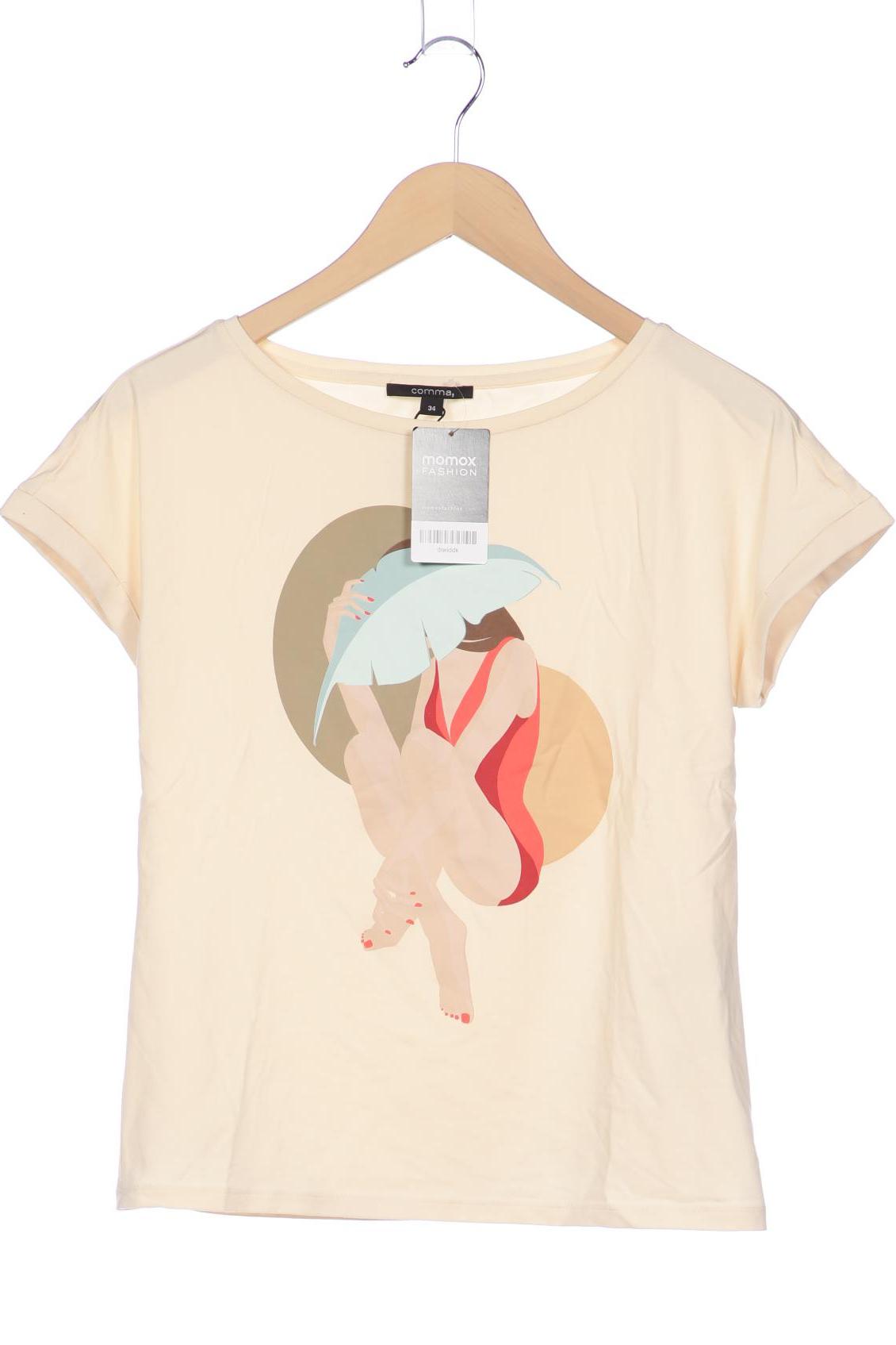 

Comma Damen T-Shirt, beige