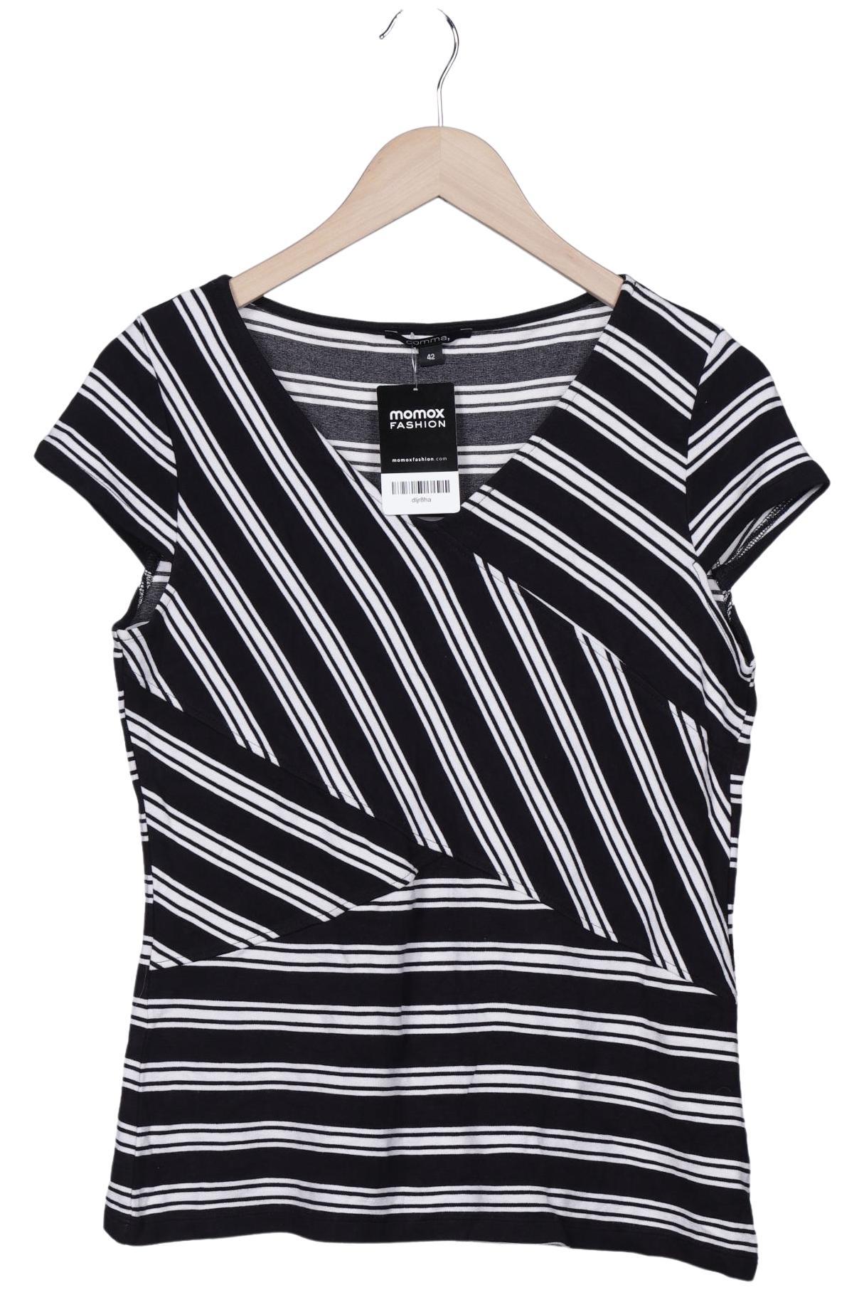 

Comma Damen T-Shirt, marineblau, Gr. 42