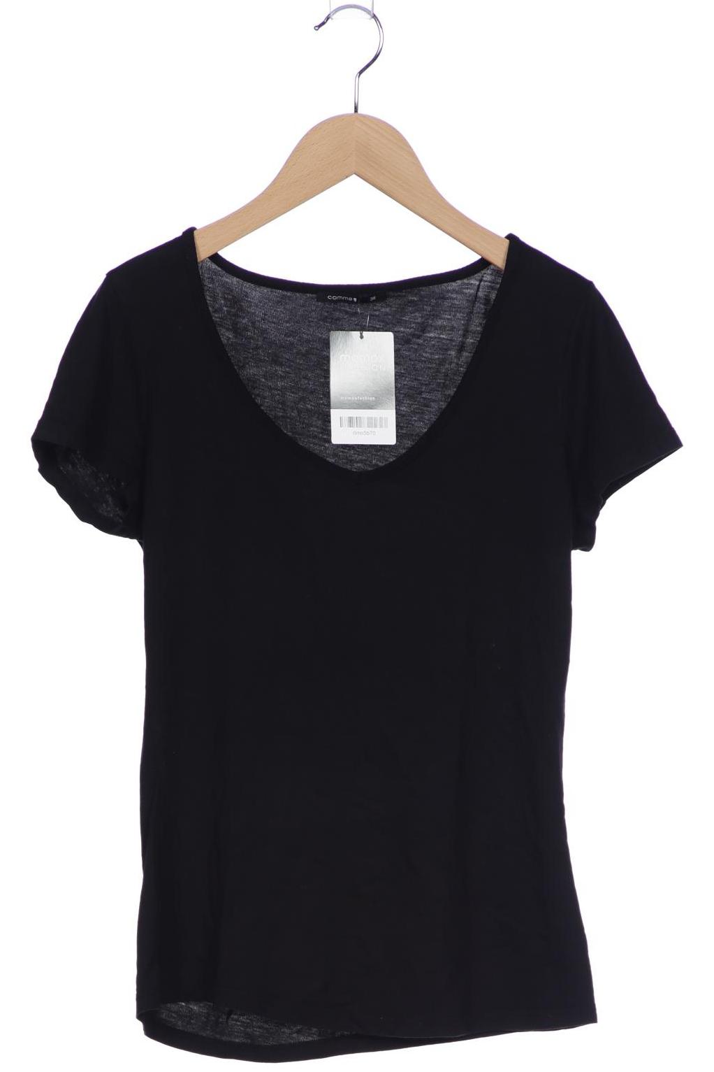 

Comma Damen T-Shirt, schwarz, Gr. 38