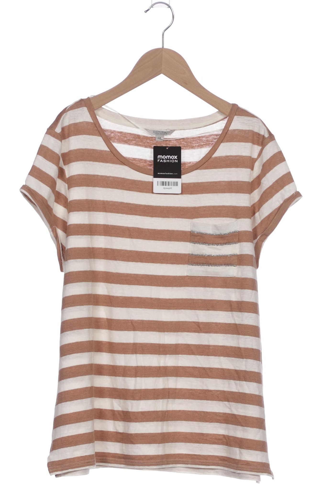 

Comma Damen T-Shirt, braun, Gr. 44