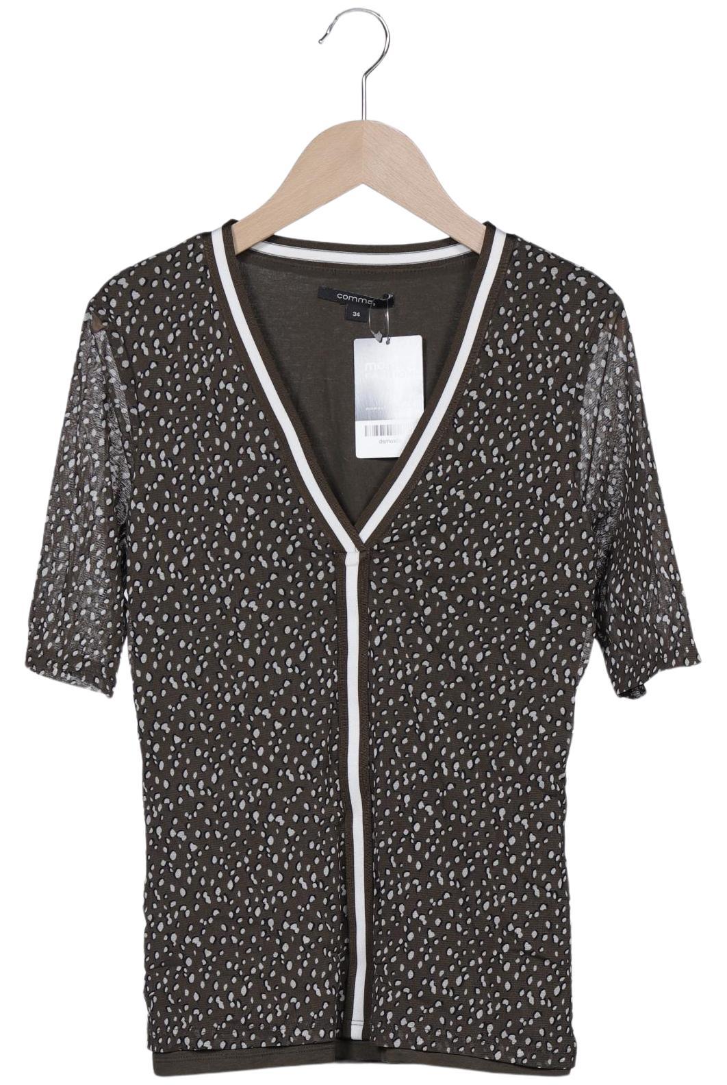 

Comma Damen T-Shirt, grün, Gr. 34