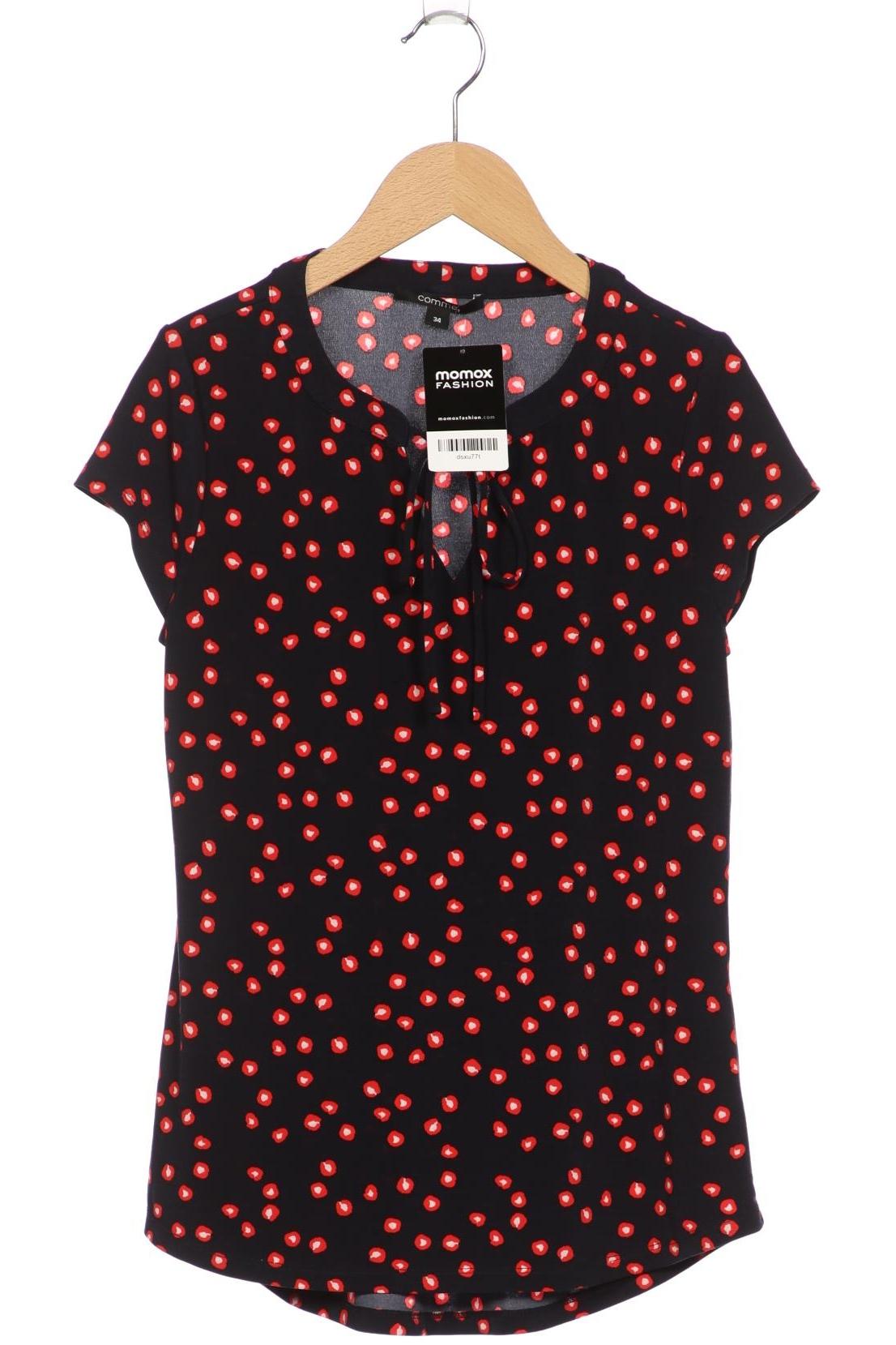 

Comma Damen T-Shirt, marineblau, Gr. 34