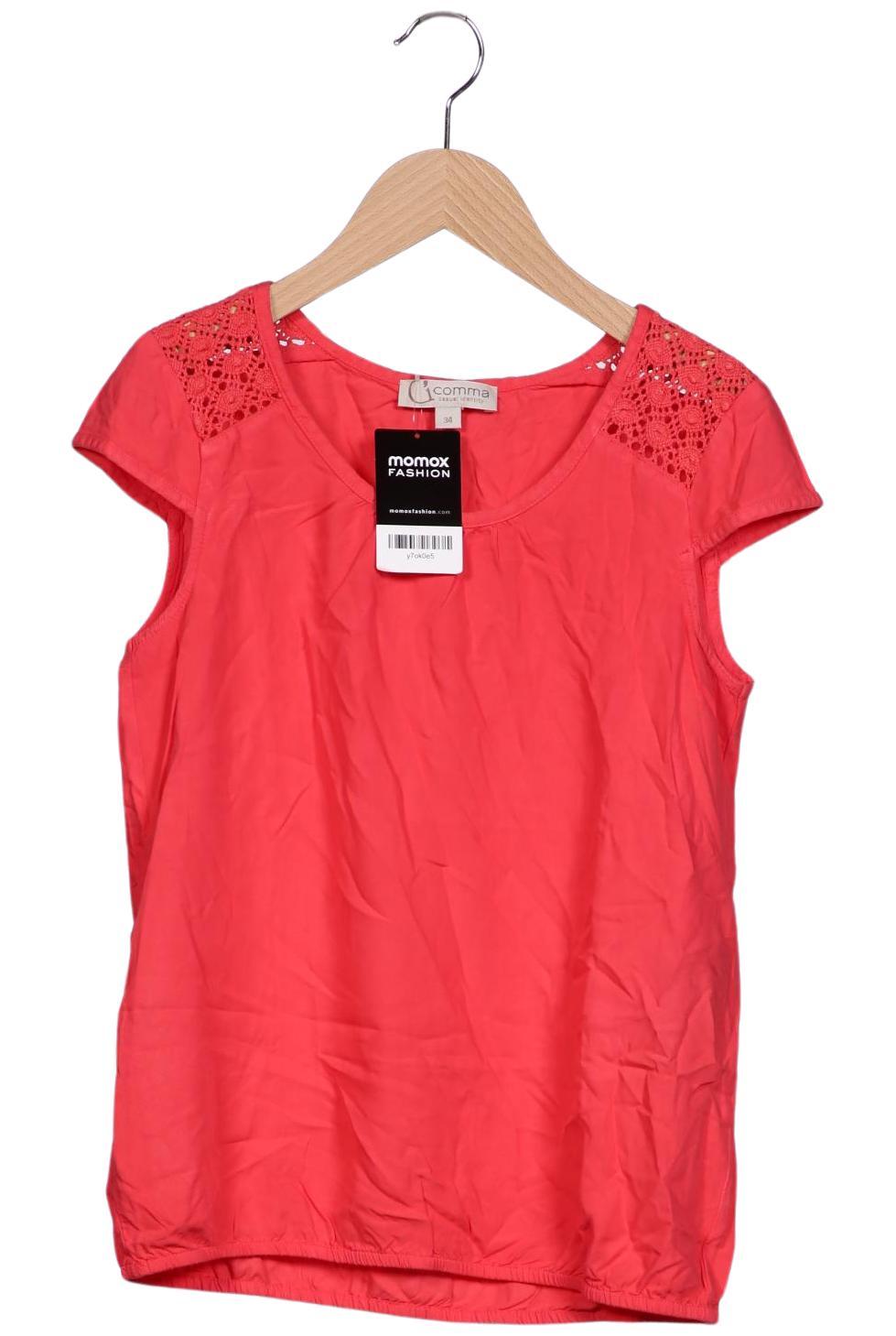 

Comma Damen T-Shirt, rot, Gr. 34