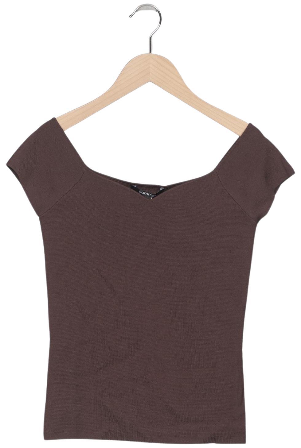 

Comma Damen T-Shirt, braun, Gr. 34