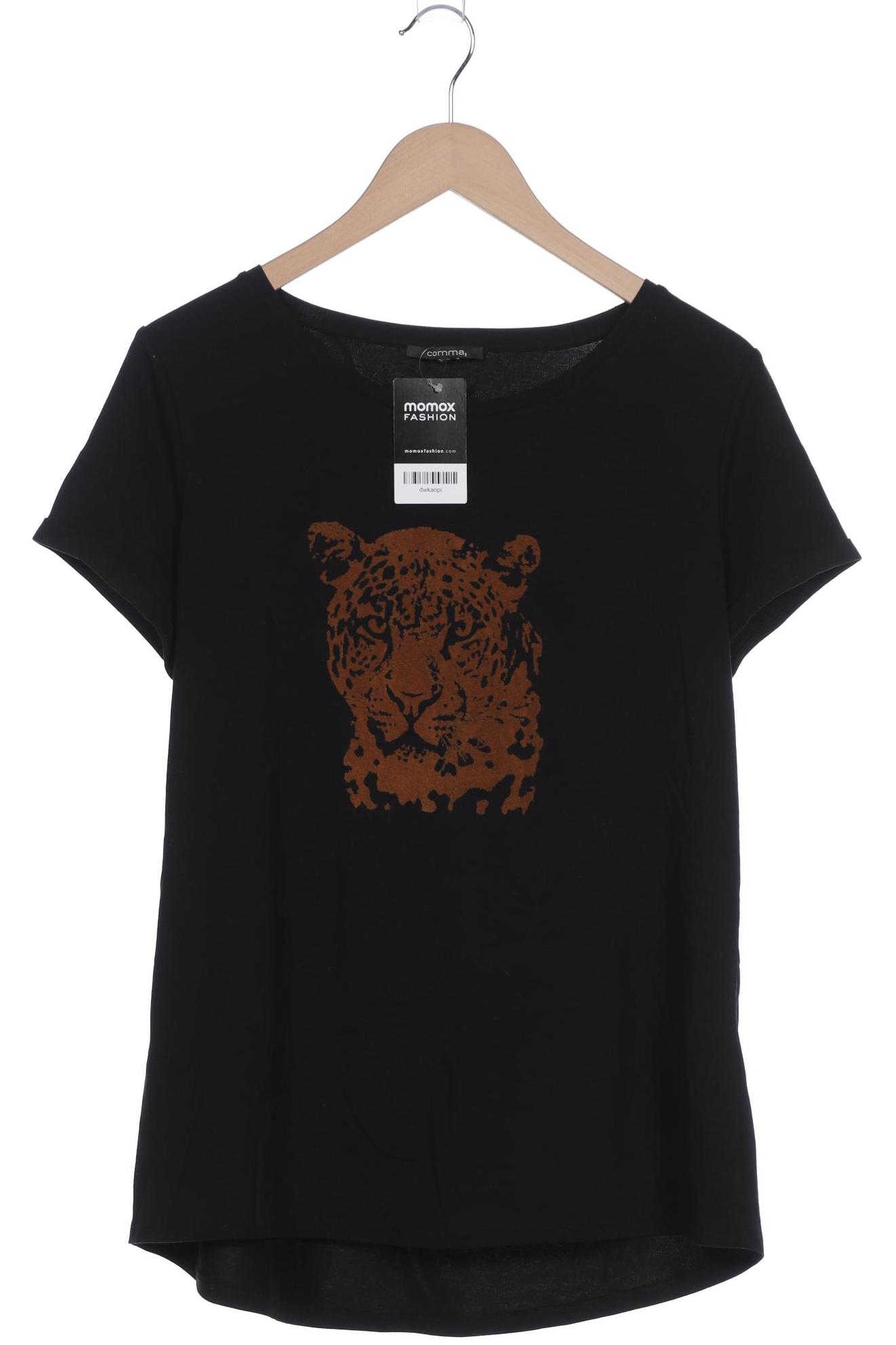 

Comma Damen T-Shirt, schwarz