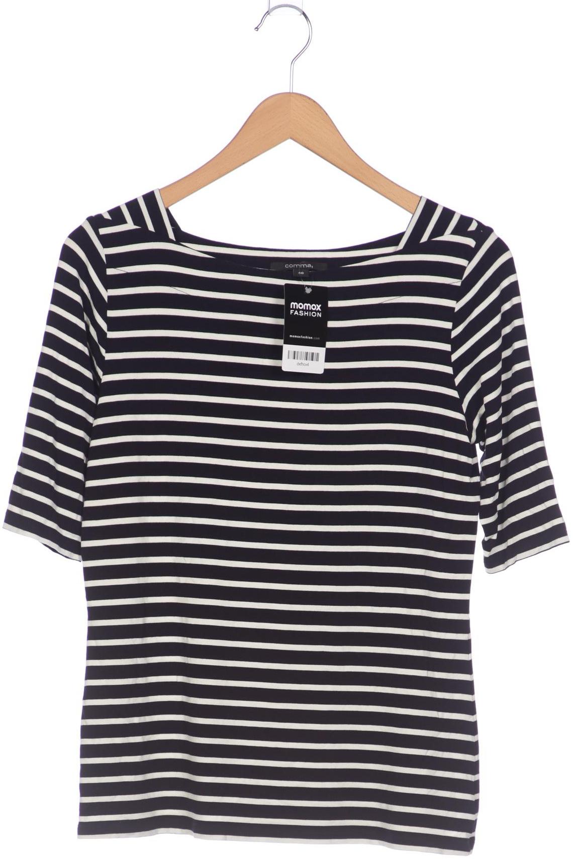 

Comma Damen T-Shirt, marineblau, Gr. 40