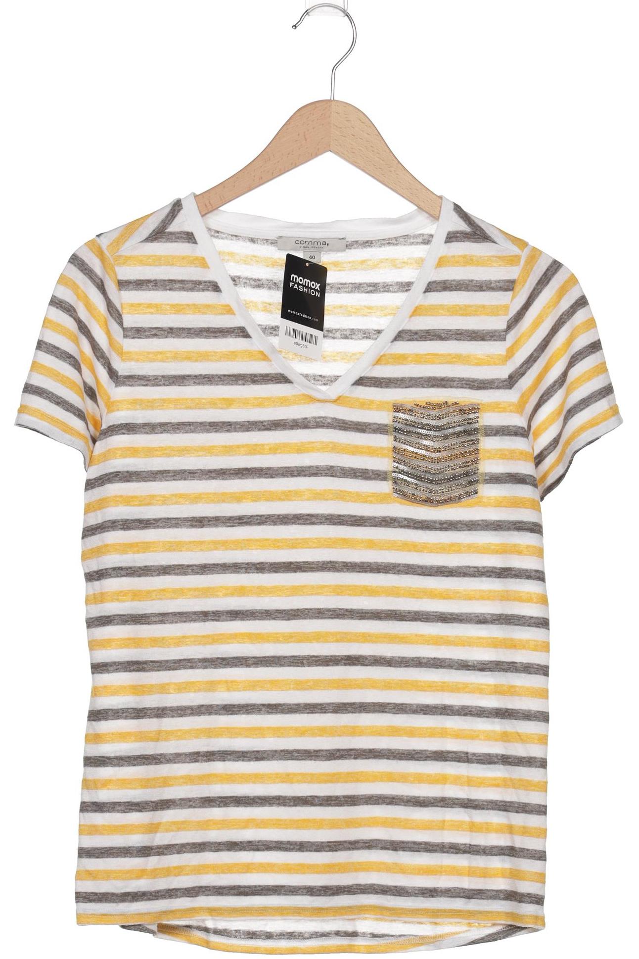 

Comma Damen T-Shirt, weiß, Gr. 40