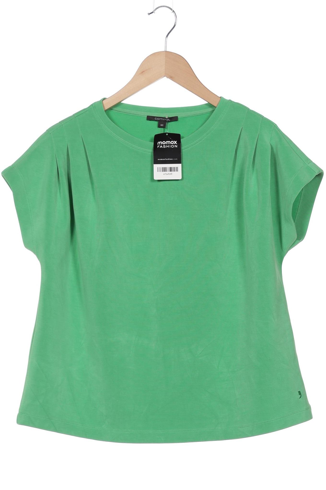 

Comma Damen T-Shirt, grün, Gr. 40