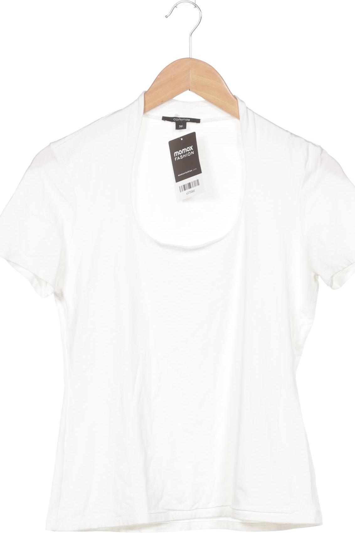 

Comma Damen T-Shirt, weiß, Gr. 38