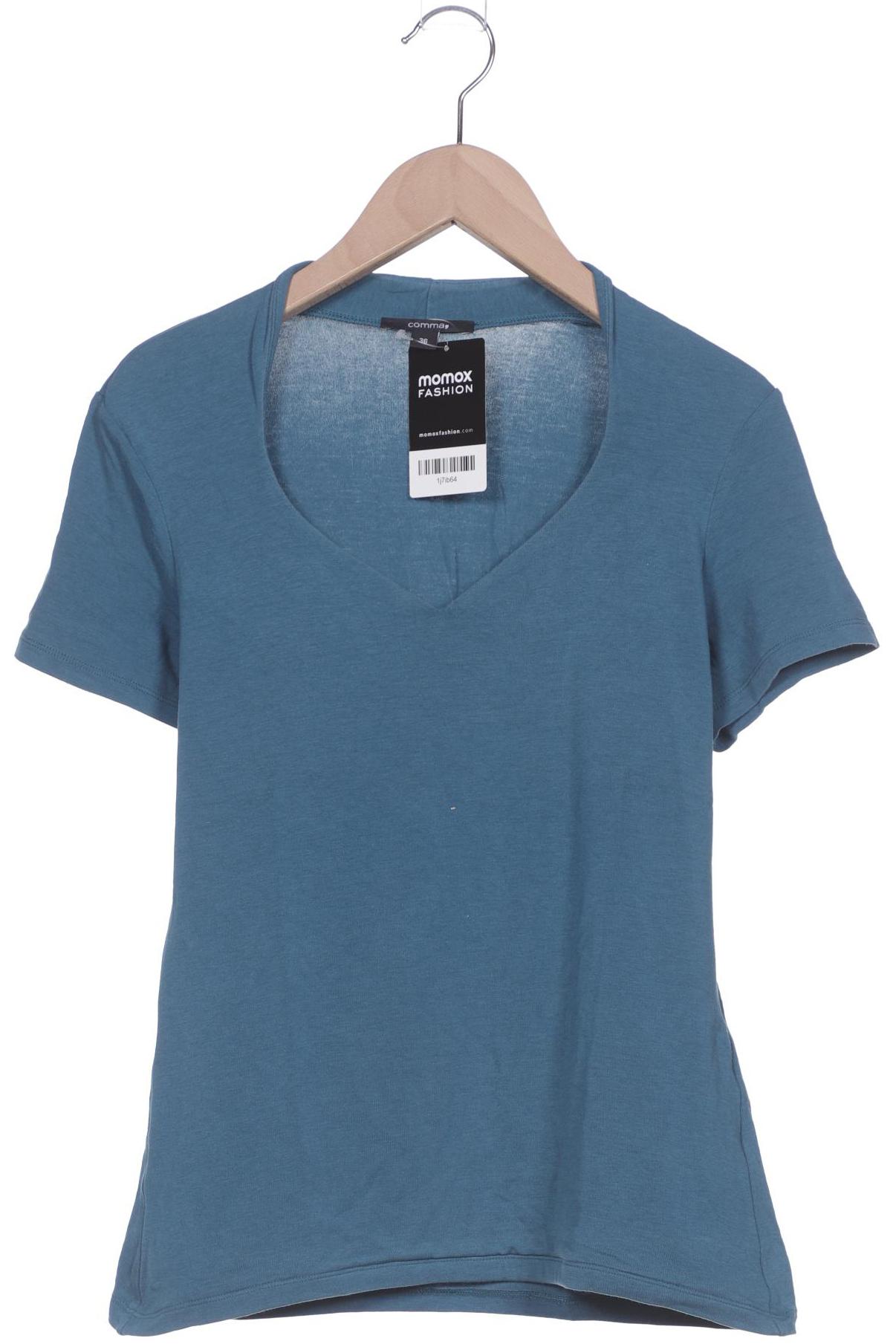 

Comma Damen T-Shirt, blau, Gr. 36