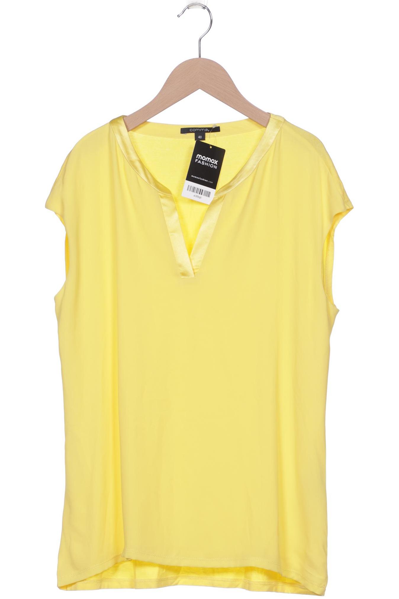 

Comma Damen T-Shirt, gelb