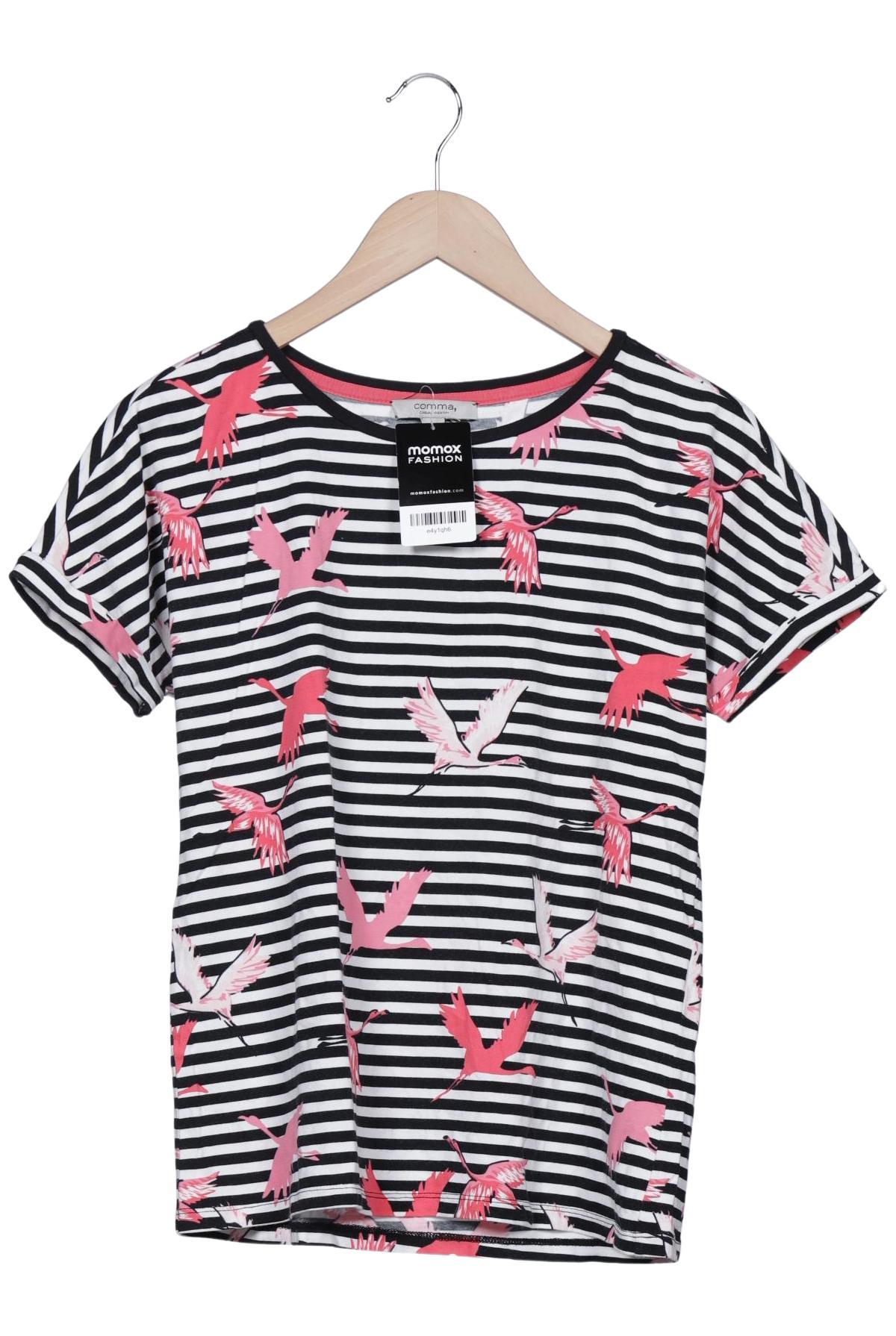 

Comma Damen T-Shirt, schwarz, Gr. 36