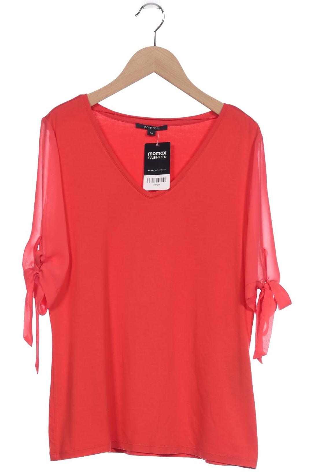 

Comma Damen T-Shirt, rot, Gr. 40