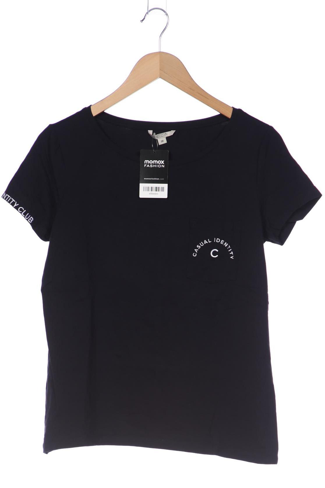 

Comma Damen T-Shirt, marineblau, Gr. 38