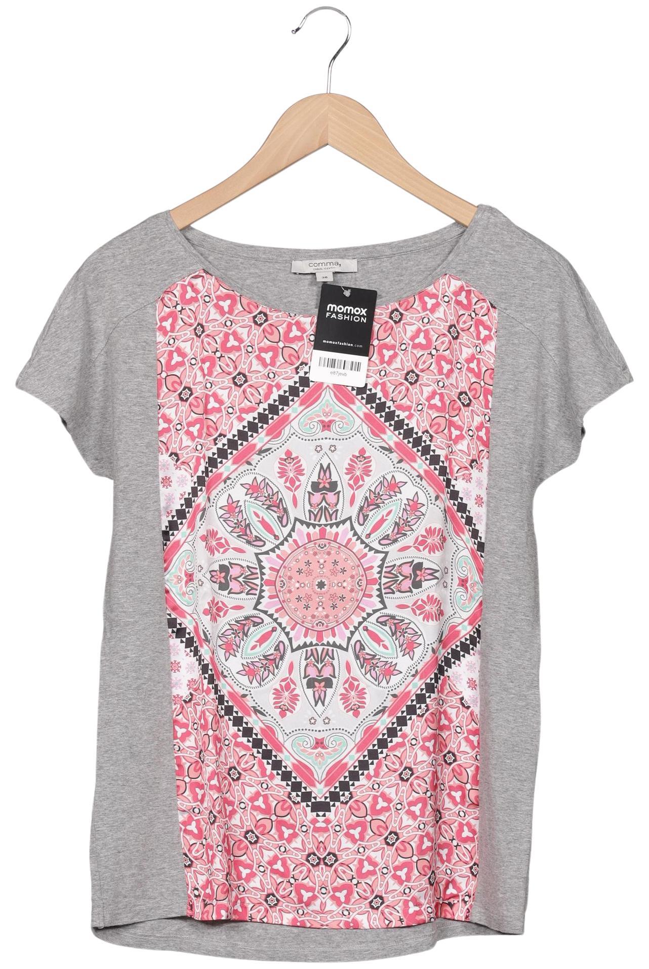 

Comma Damen T-Shirt, grau, Gr. 36