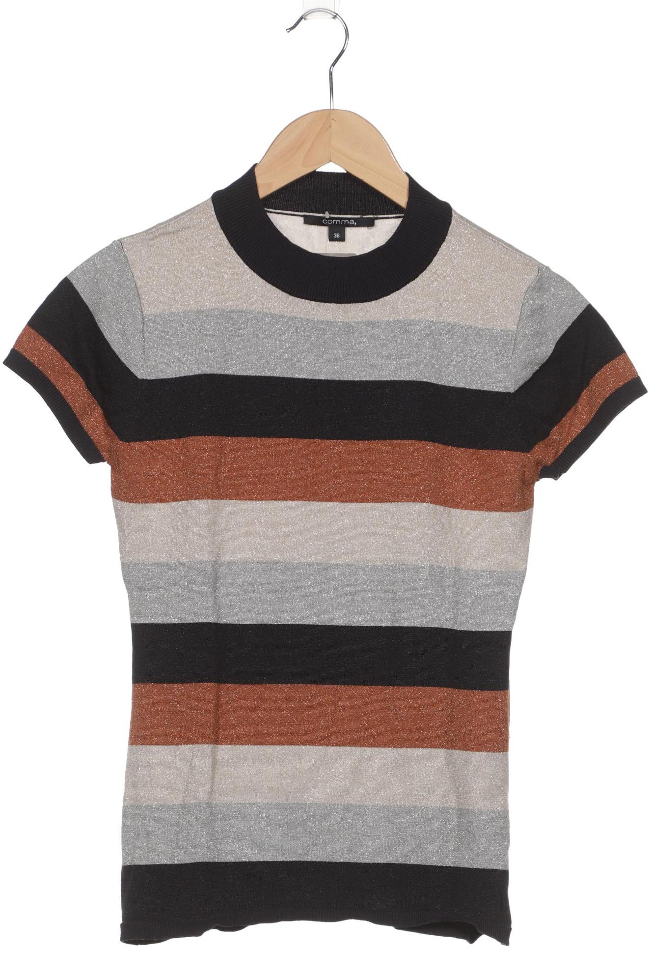 

Comma Damen T-Shirt, grau, Gr. 36
