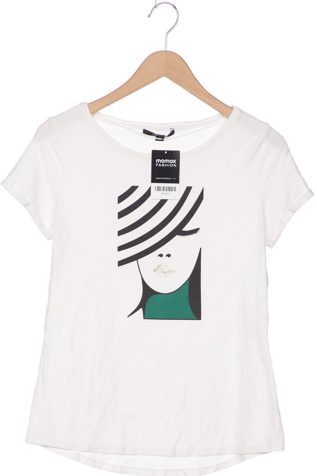 

Comma Damen T-Shirt, weiß, Gr. 38