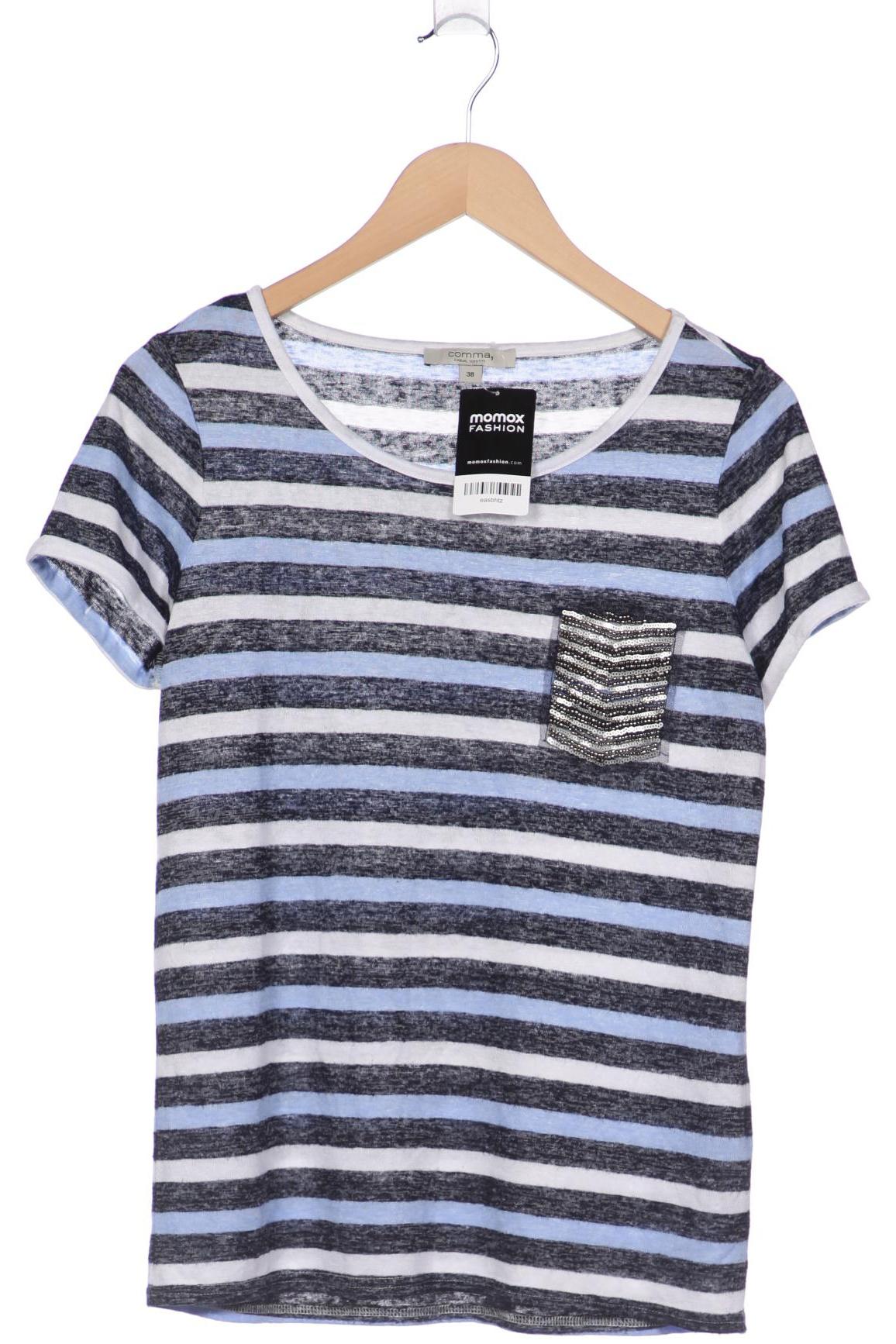

Comma Damen T-Shirt, blau