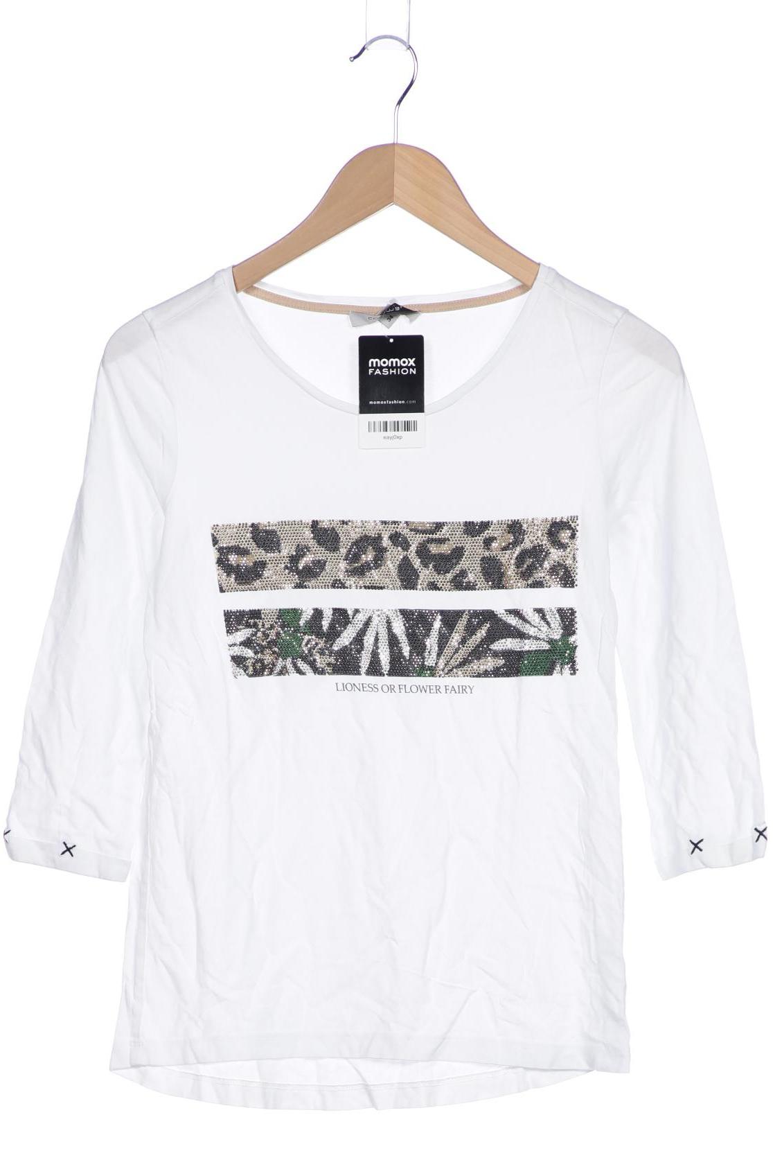

Comma Damen T-Shirt, weiß, Gr. 34