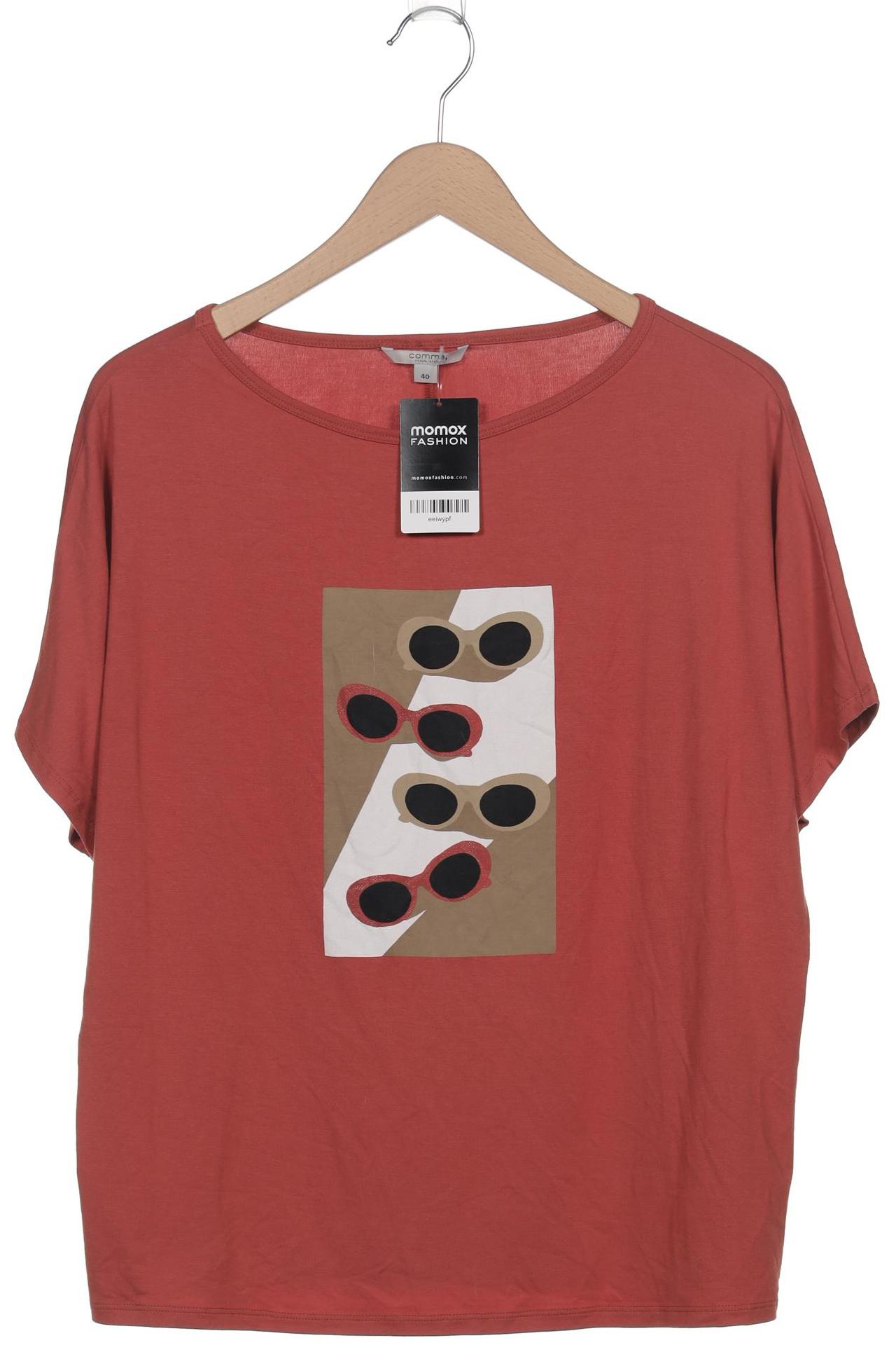 

Comma Damen T-Shirt, orange, Gr. 40