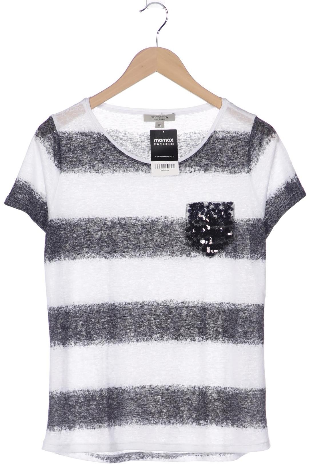 

Comma Damen T-Shirt, weiß, Gr. 38