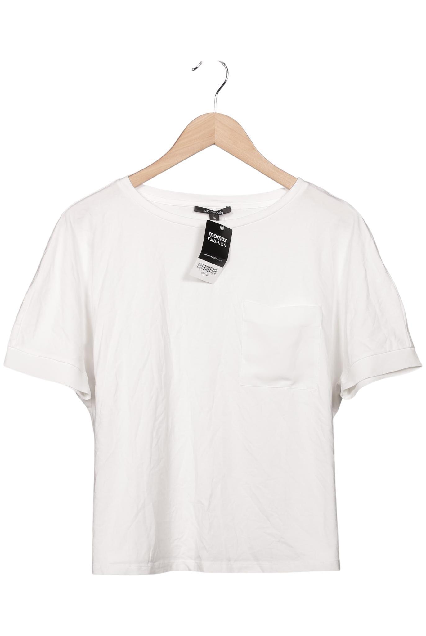 

Comma Damen T-Shirt, weiß, Gr. 38
