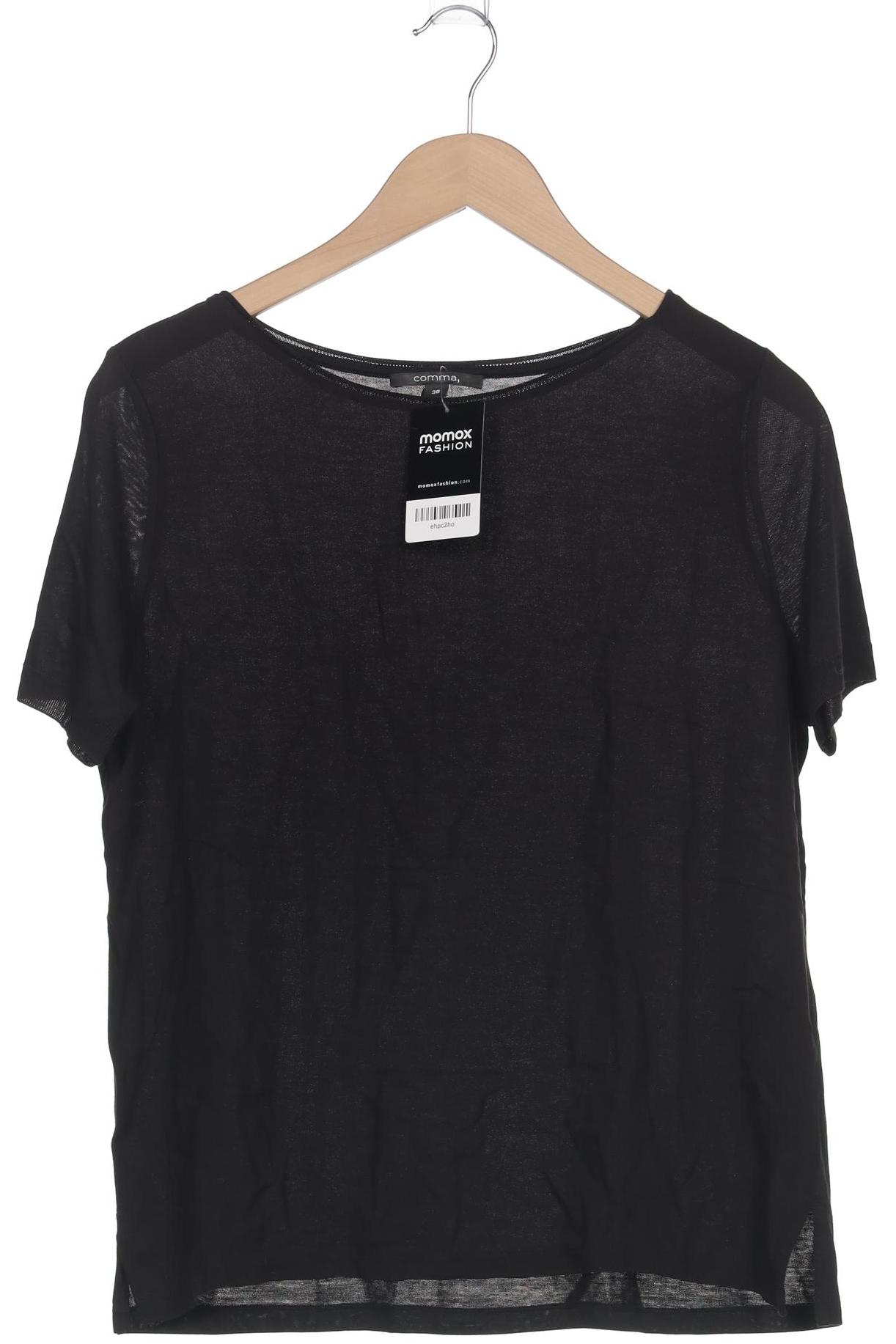 

Comma Damen T-Shirt, schwarz, Gr. 38