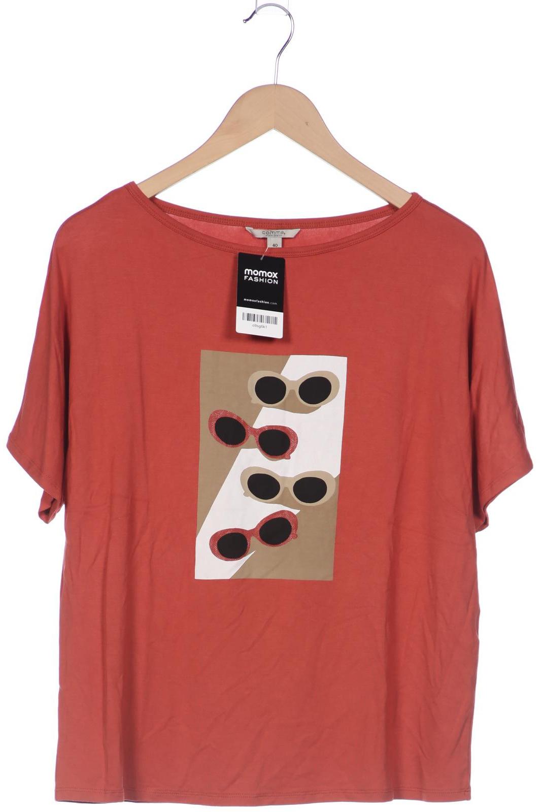 

Comma Damen T-Shirt, rot, Gr. 40