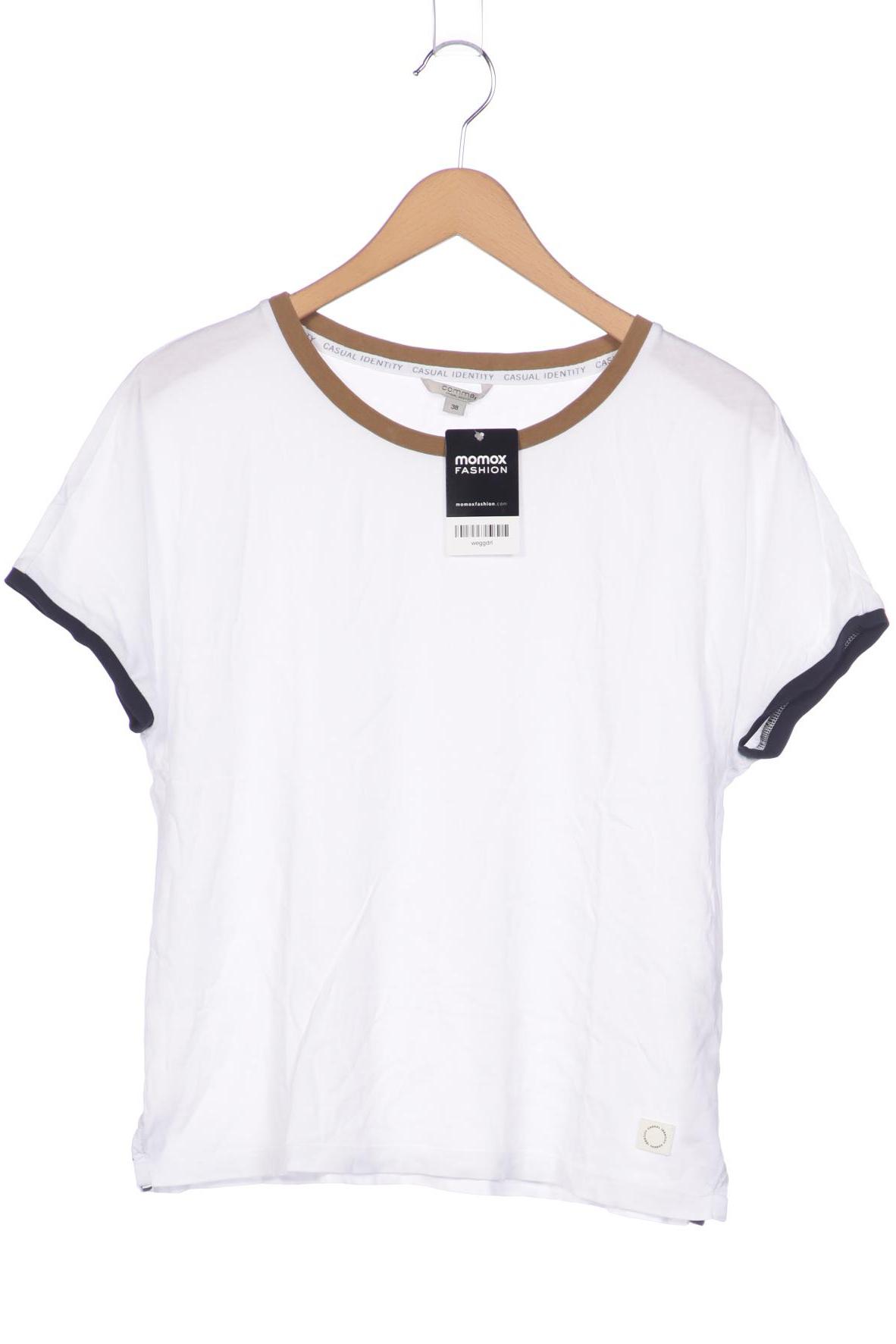 

Comma Damen T-Shirt, weiß, Gr. 38