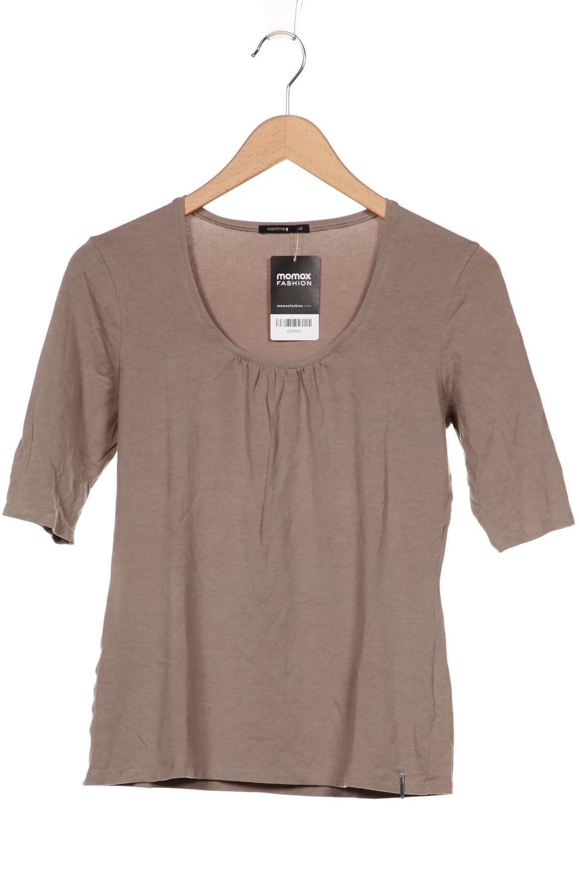 

Comma Damen T-Shirt, beige, Gr. 40