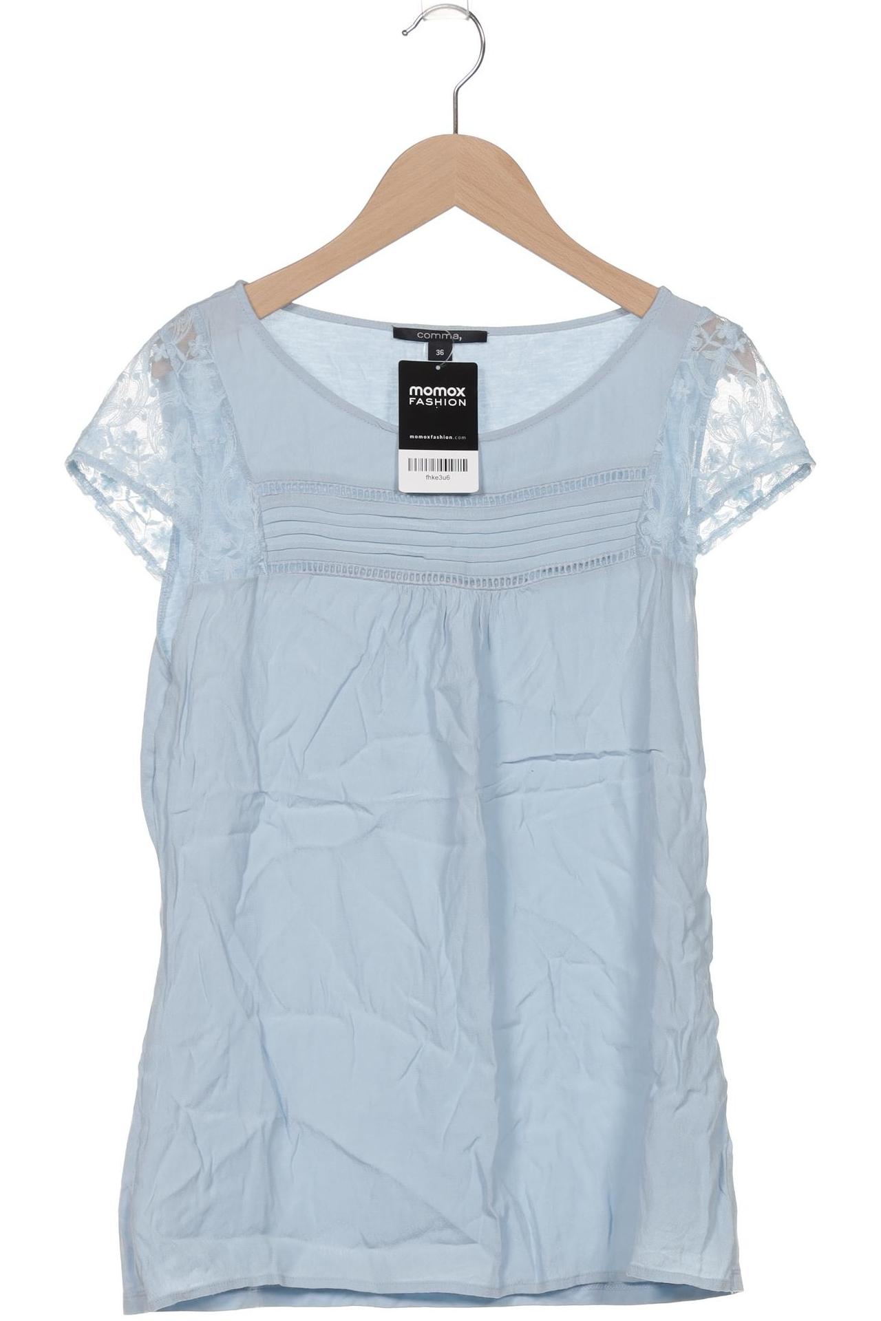 

Comma Damen T-Shirt, hellblau, Gr. 36