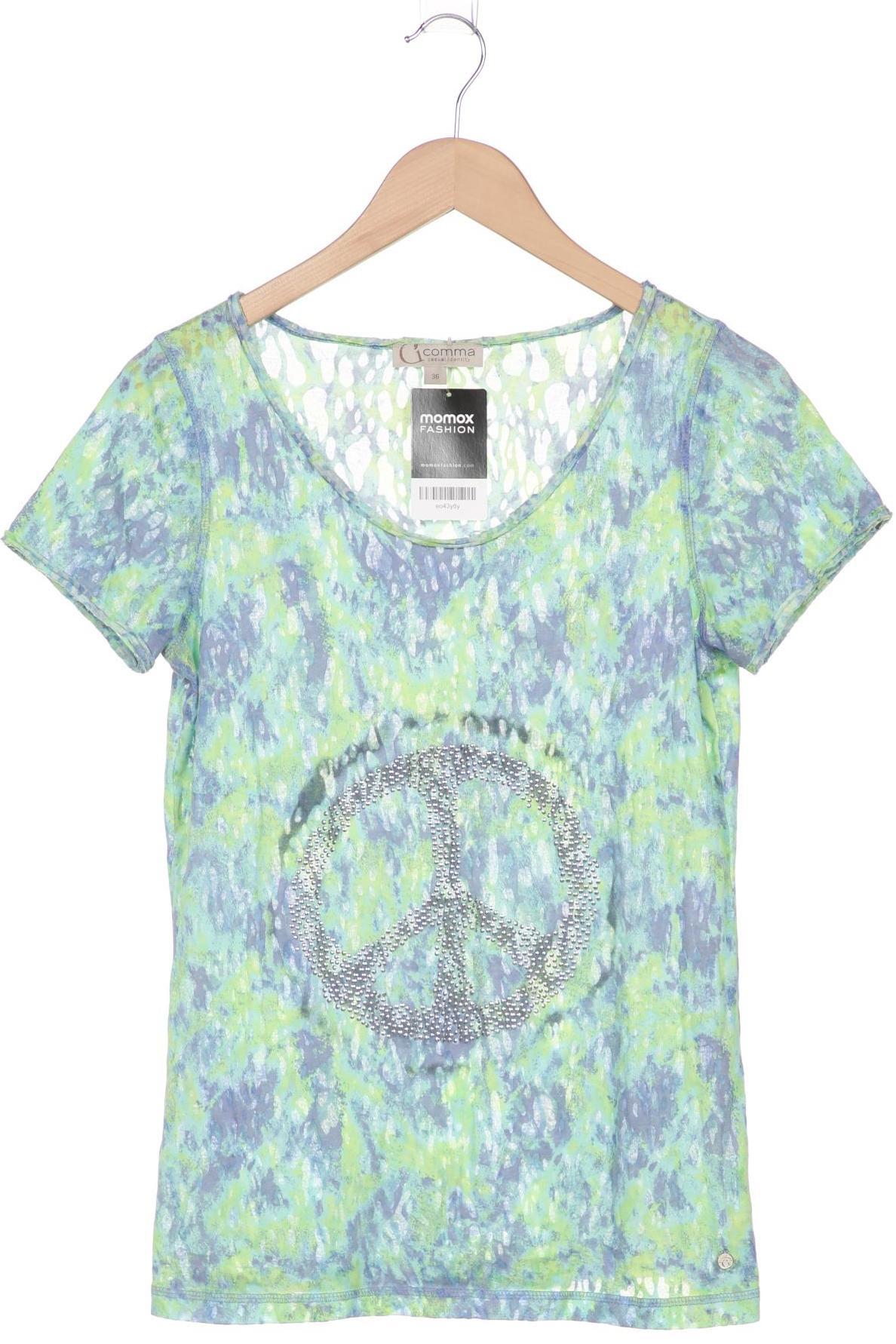 

Comma Damen T-Shirt, hellgrün, Gr. 36