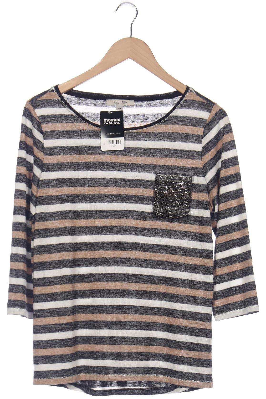 

Comma Damen T-Shirt, schwarz, Gr. 40