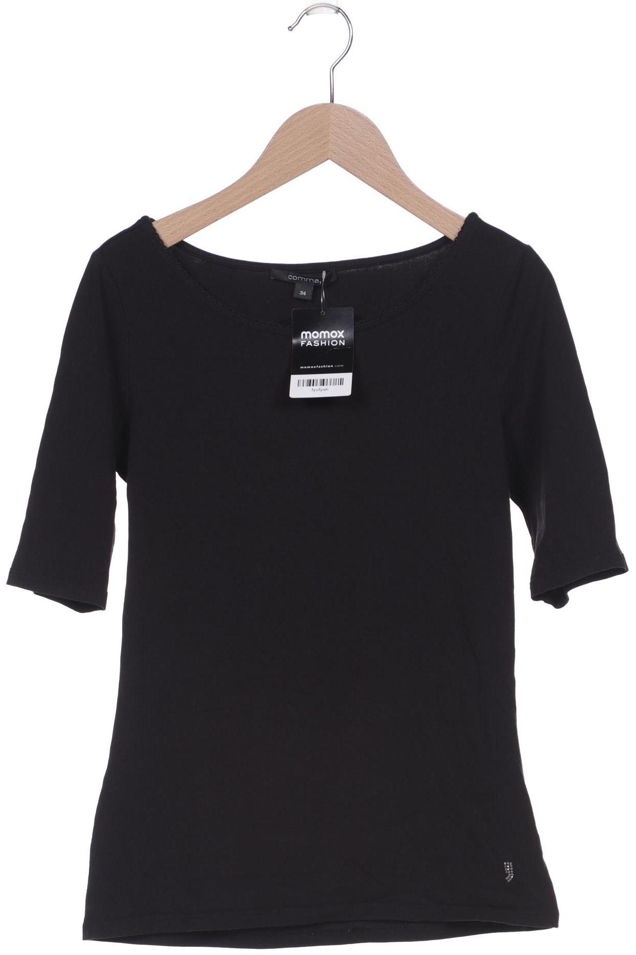 

Comma Damen T-Shirt, schwarz