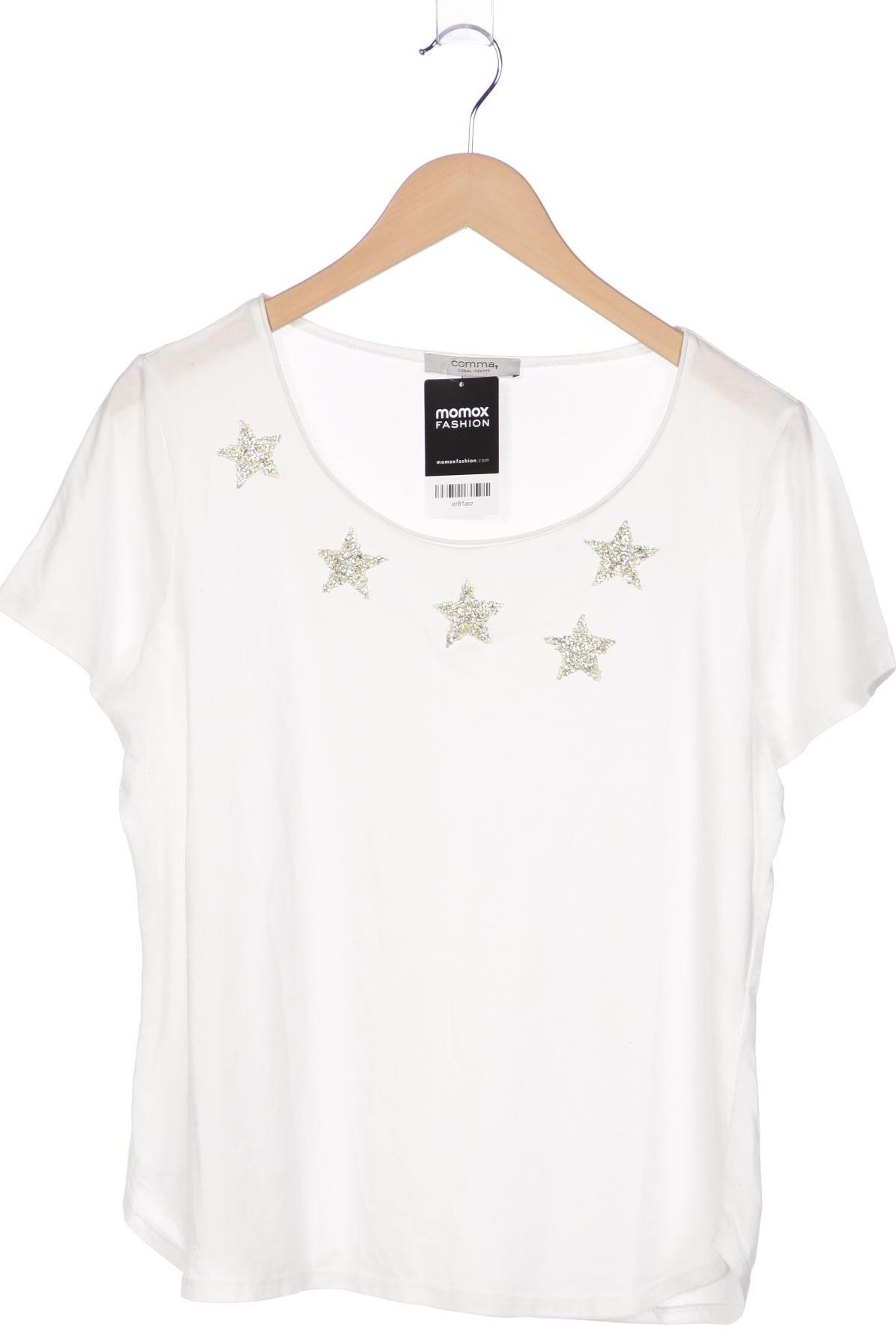 

Comma Damen T-Shirt, weiß