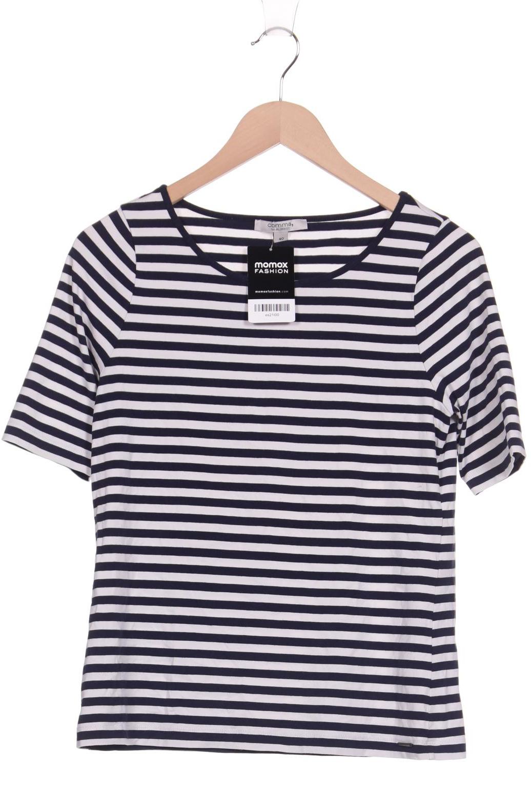 

Comma Damen T-Shirt, marineblau