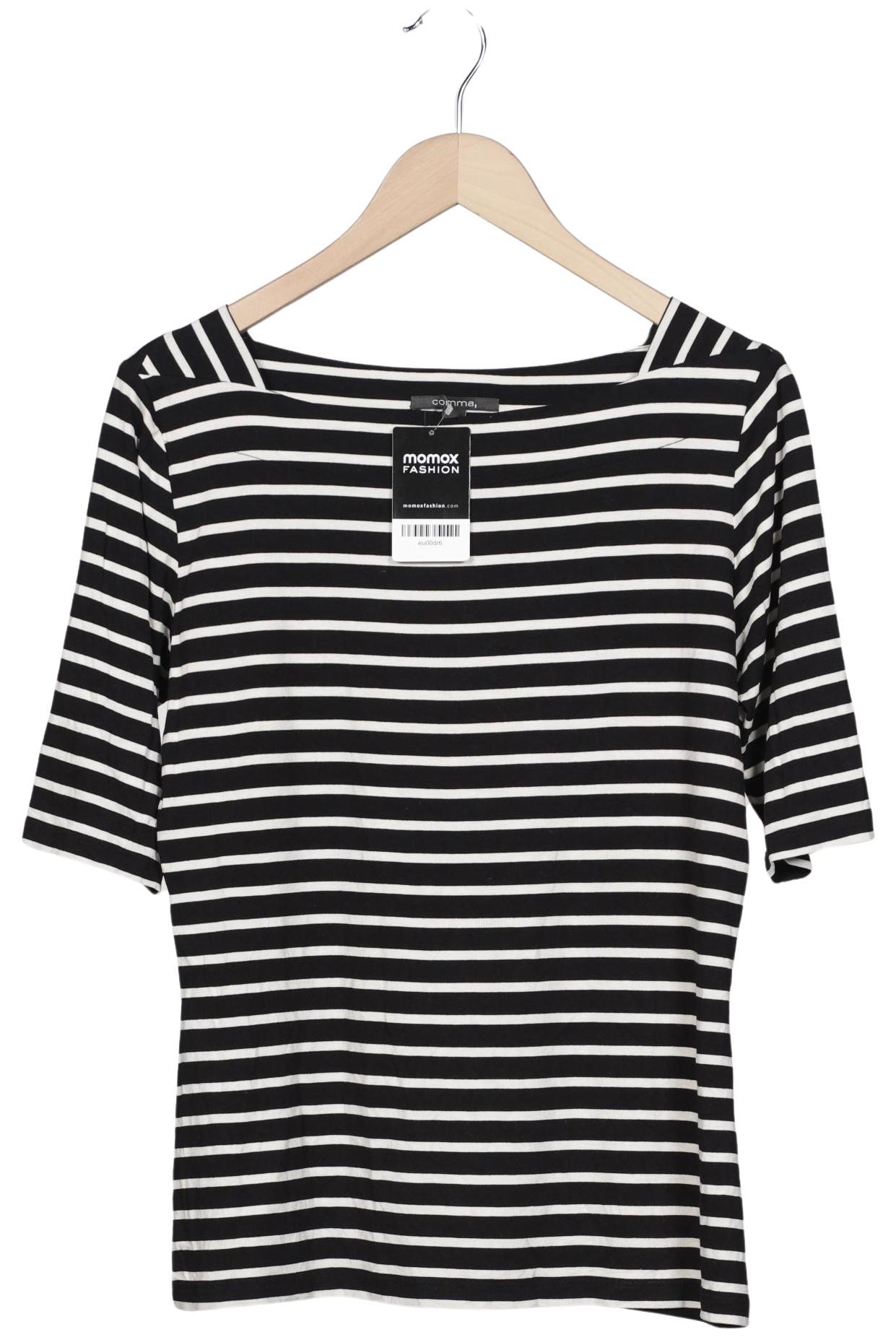

Comma Damen T-Shirt, schwarz, Gr. 42