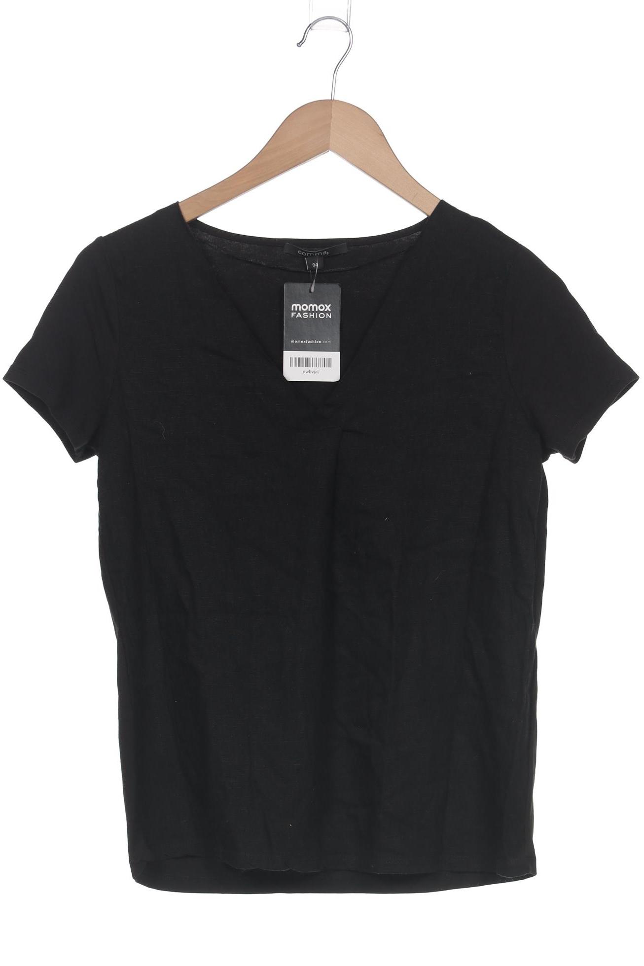 

Comma Damen T-Shirt, schwarz, Gr. 34