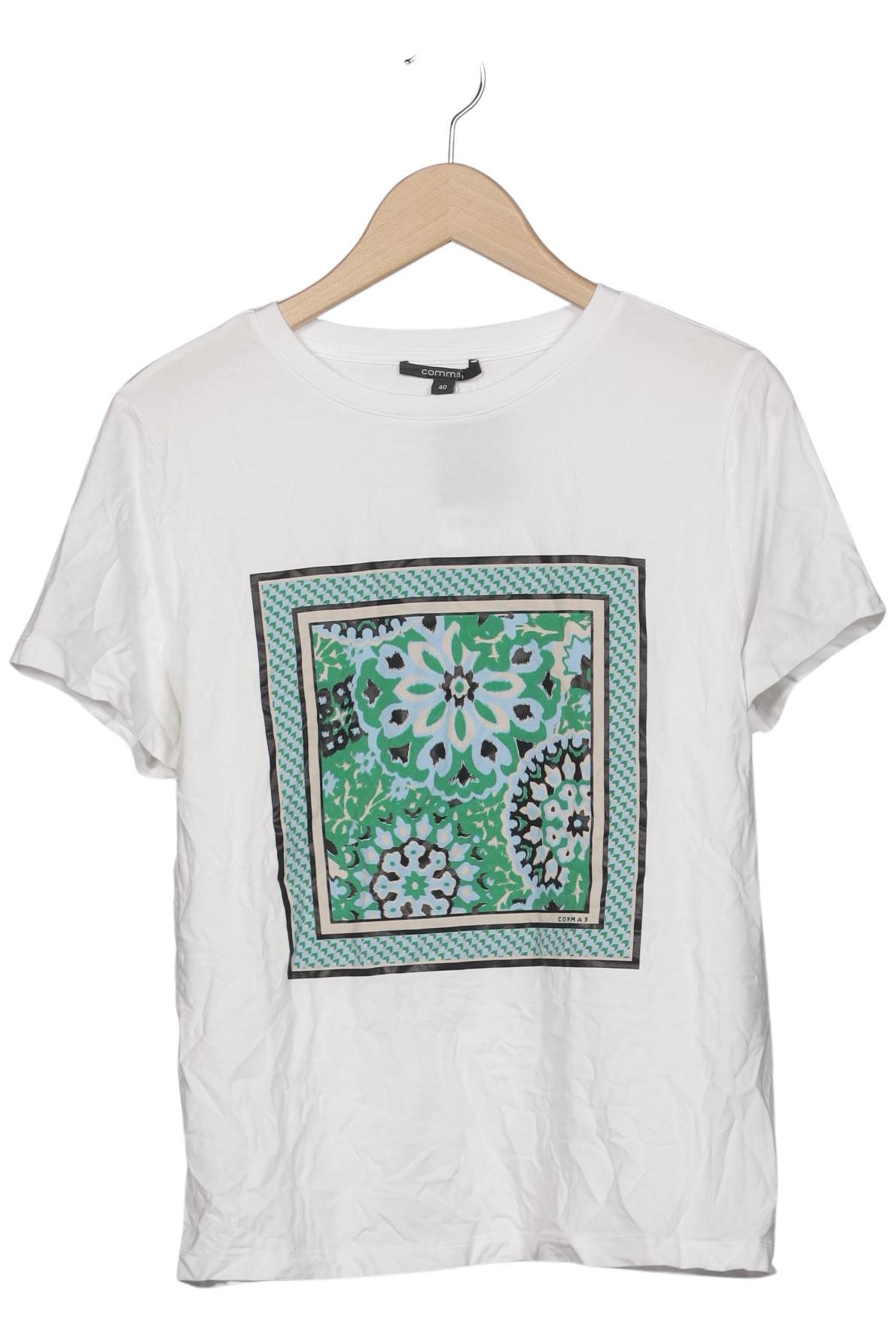 

Comma Damen T-Shirt, weiß, Gr. 40