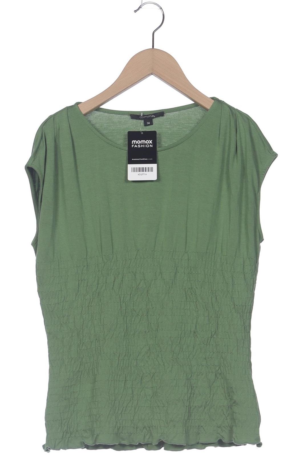 

Comma Damen T-Shirt, grün, Gr. 34