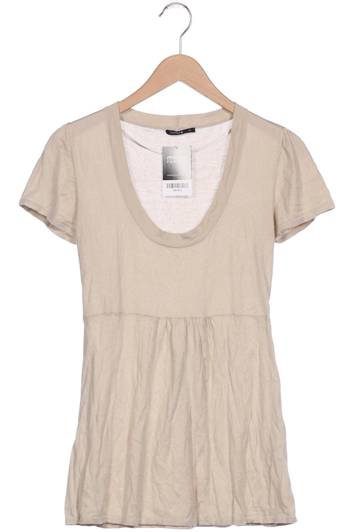 

Comma Damen T-Shirt, beige, Gr. 40