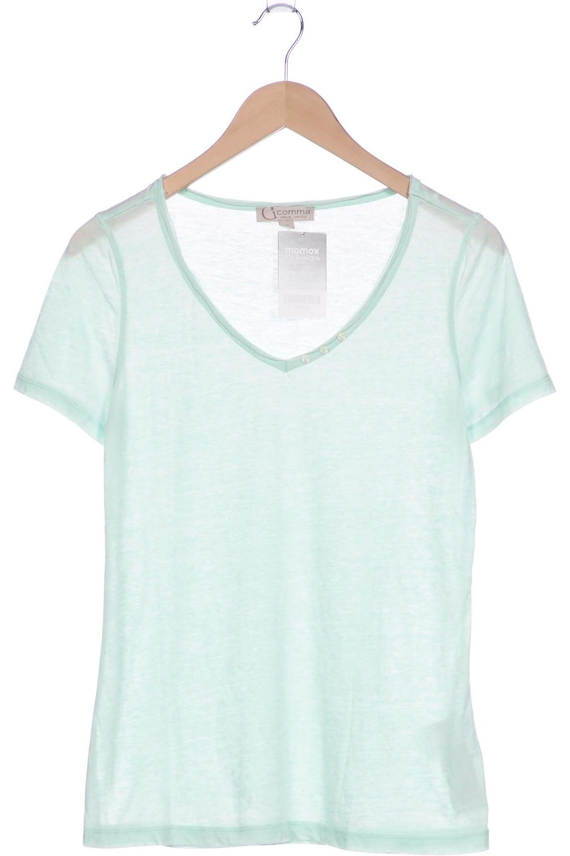 

Comma Damen T-Shirt, hellgrün, Gr. 36