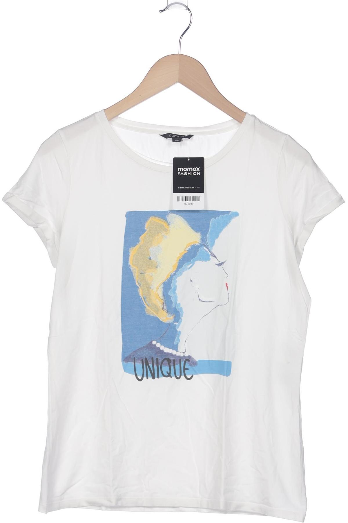 

Comma Damen T-Shirt, weiß, Gr. 40