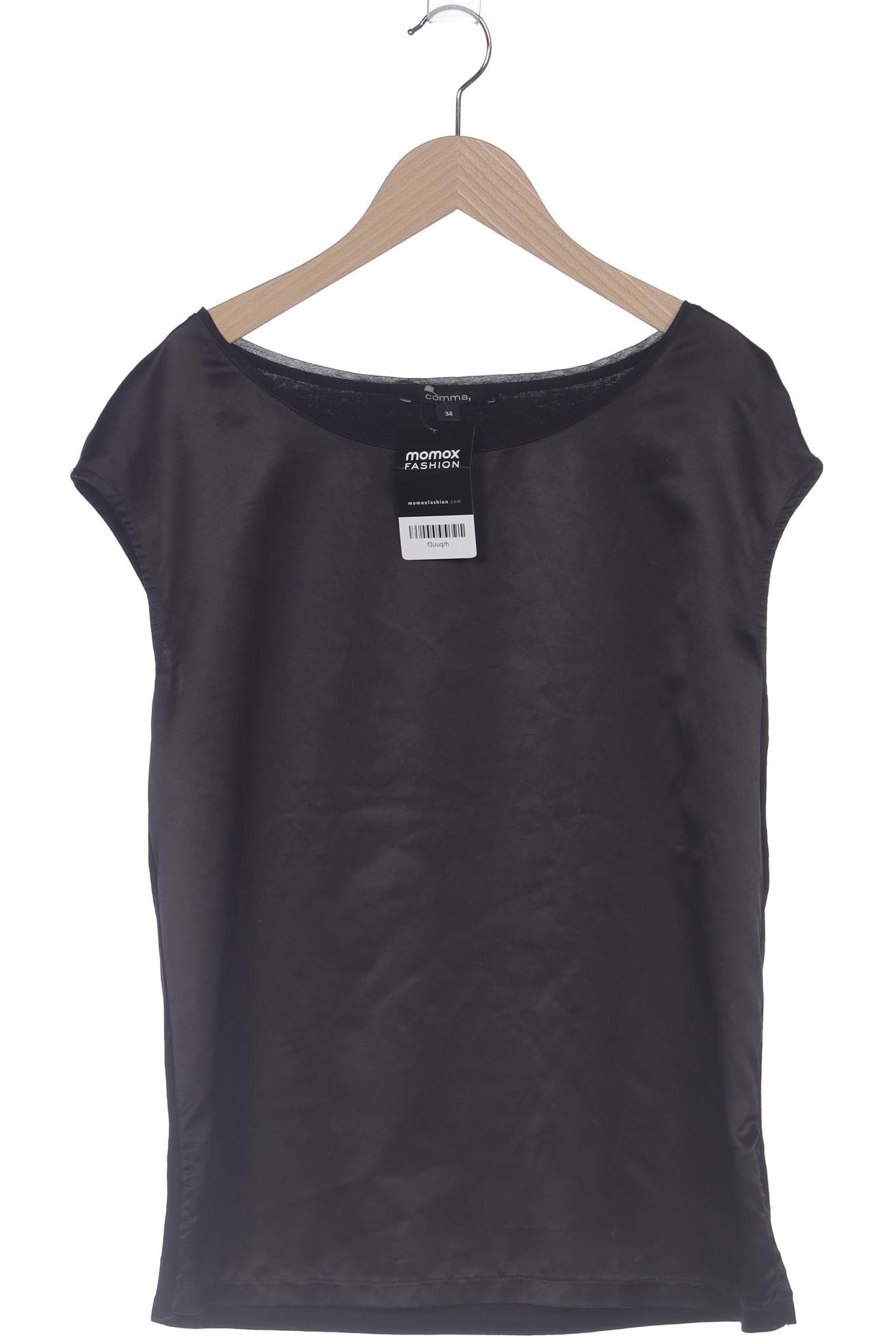 

Comma Damen T-Shirt, schwarz, Gr. 34