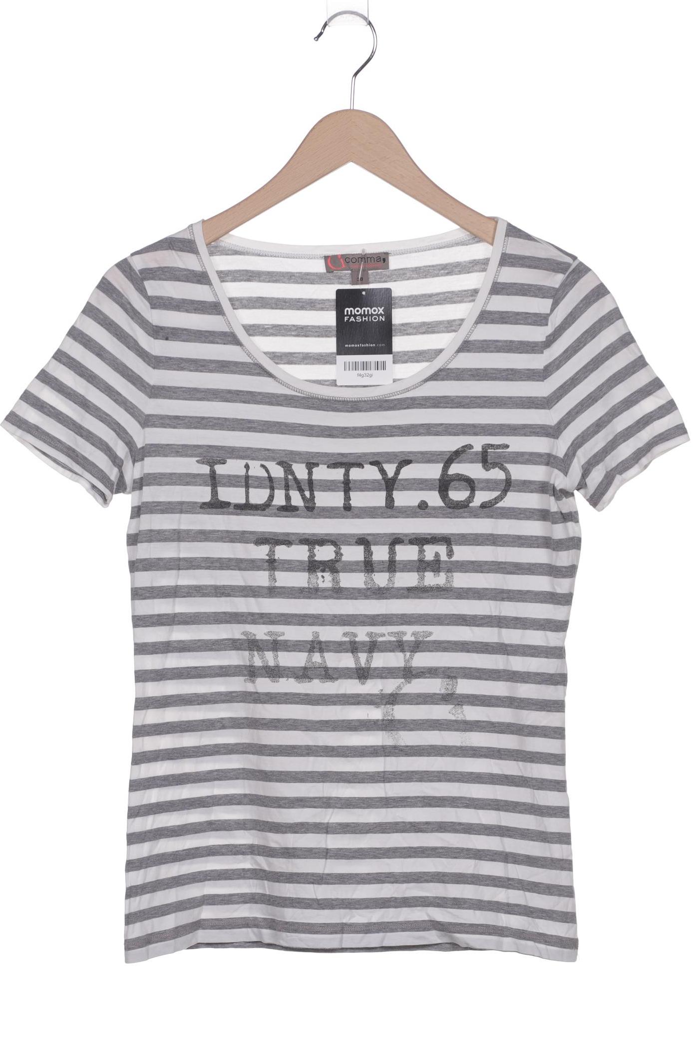 

Comma Damen T-Shirt, grau, Gr. 38